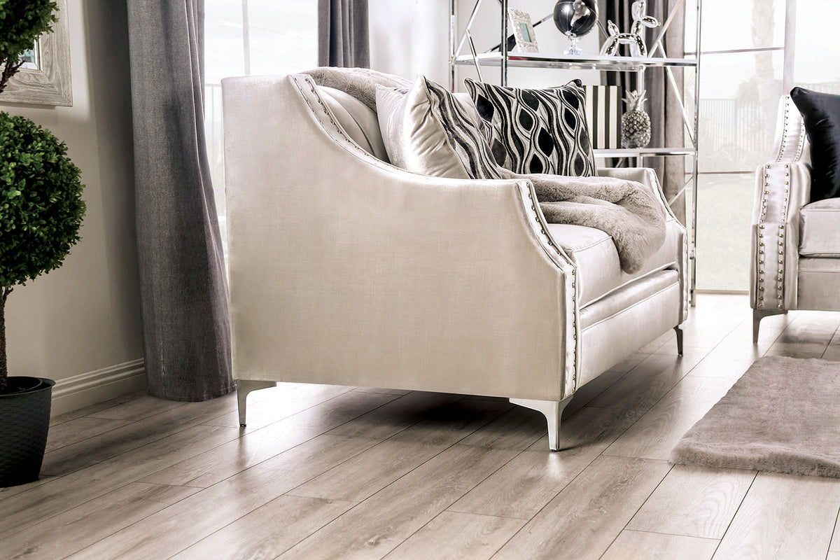 Elicia Silver Loveseat