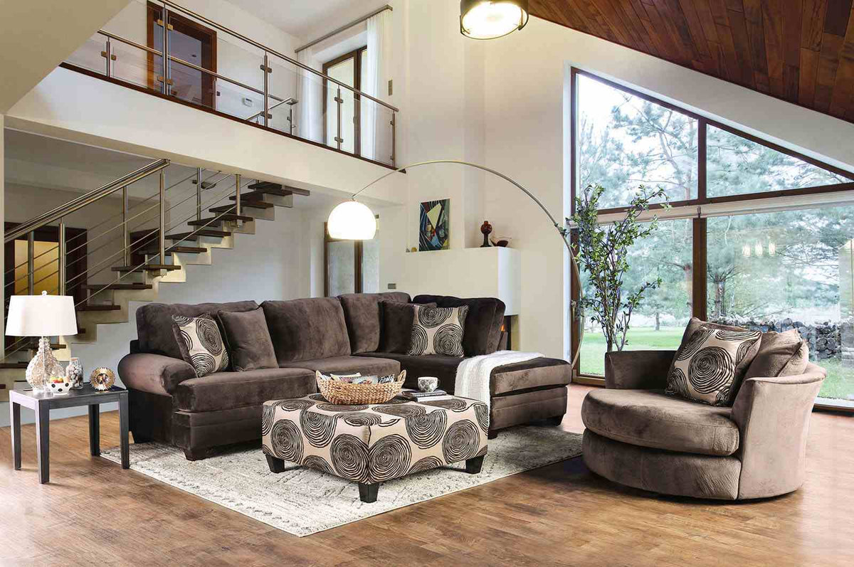 Bonaventura Brown Swivel Chair