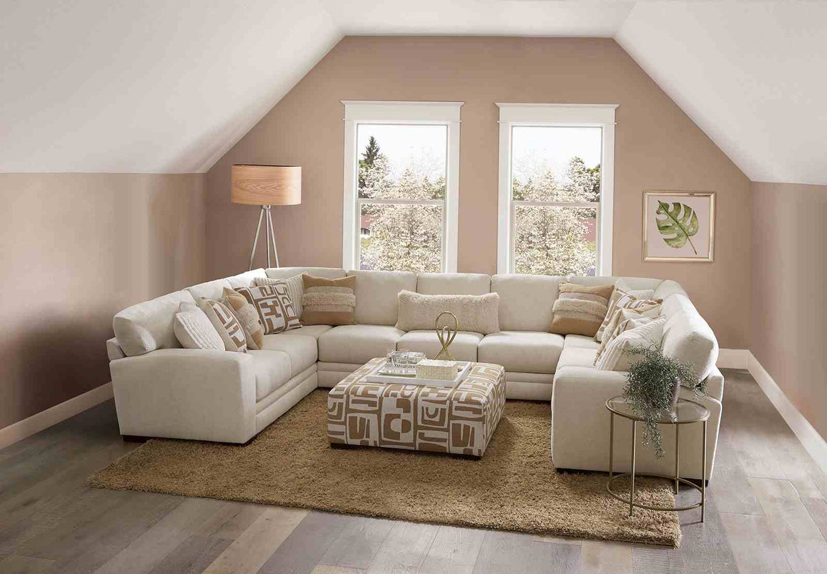 Hermiston Gray Ottoman