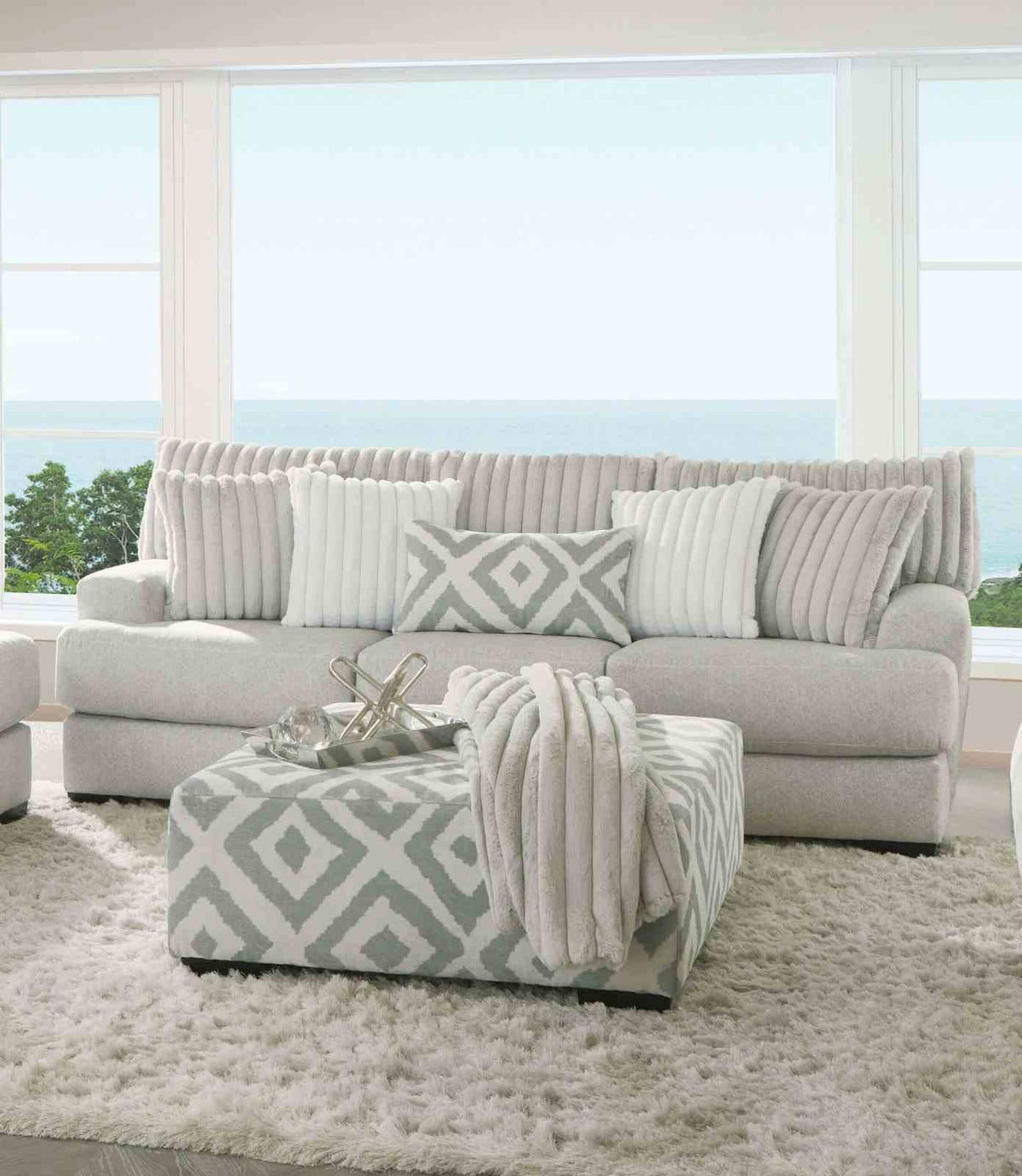 Hermilly Gray Sofa