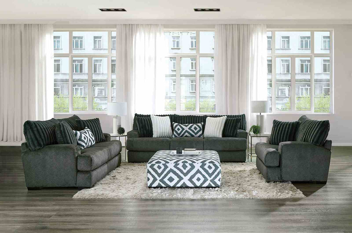 Loughlin Gun Metal Swivel Chair