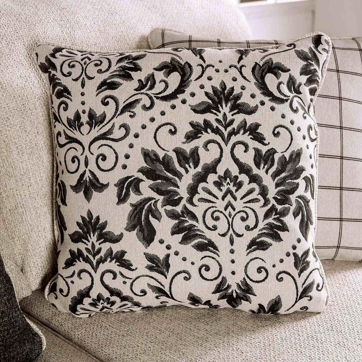 Mossley Ivory Transitional Living Room Set