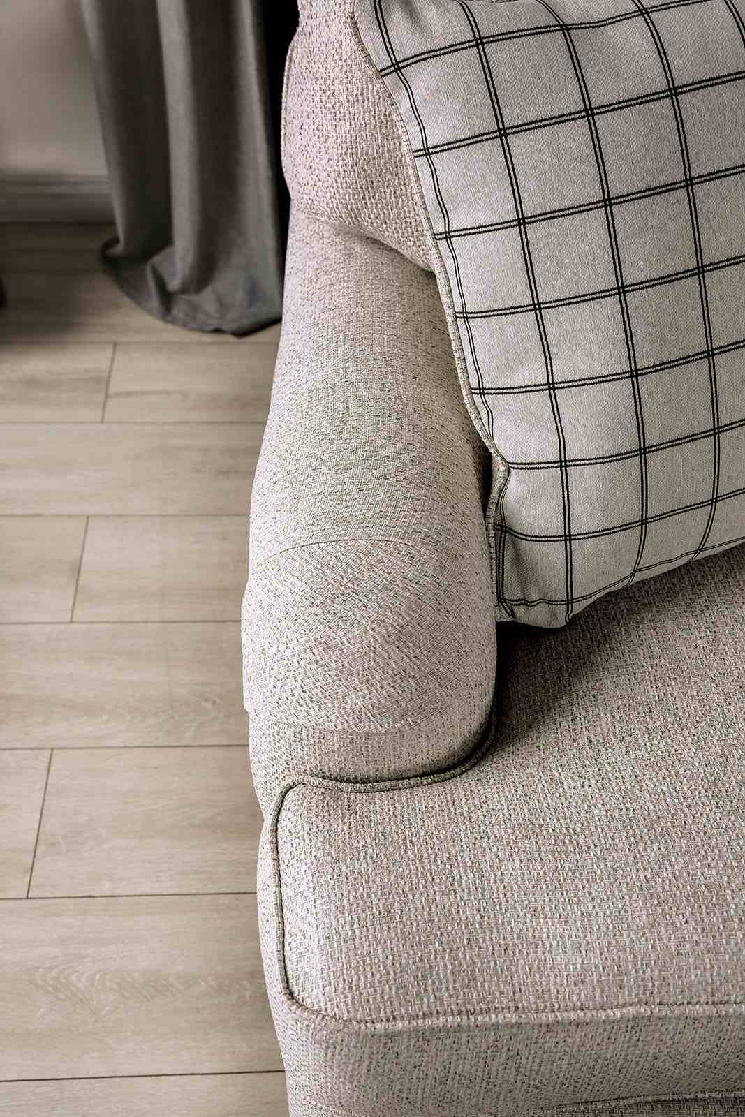 Mossley Ivory Transitional Living Room Set
