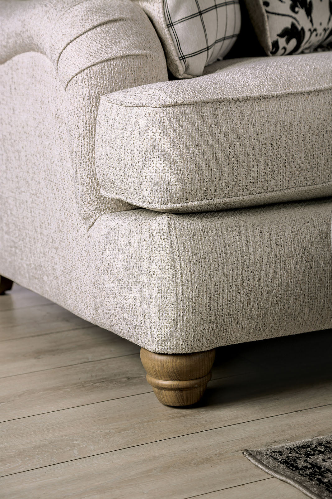 Mossley Ivory Transitional Living Room Set