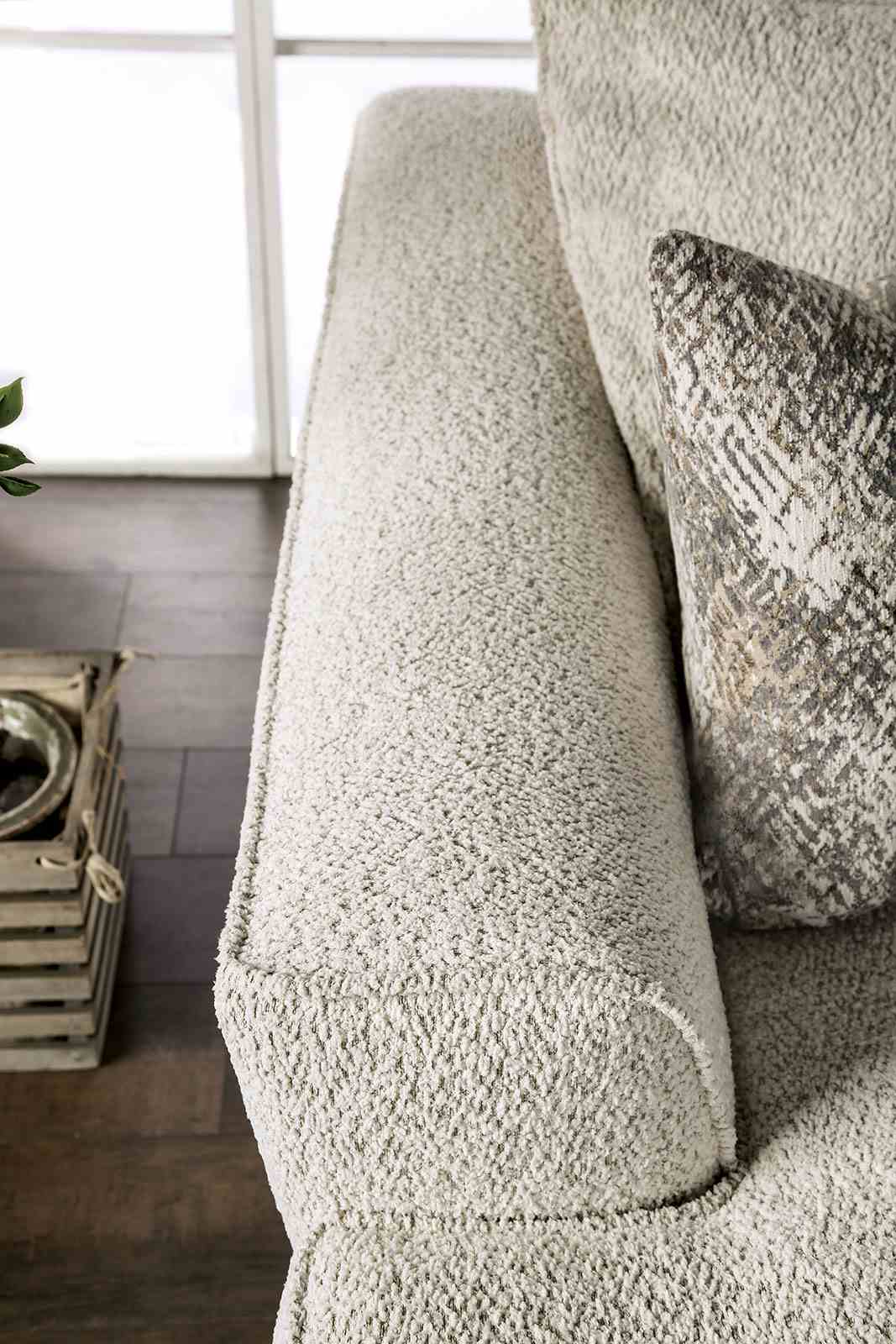 Moorpark Off-White Contemporary Living Room Set
