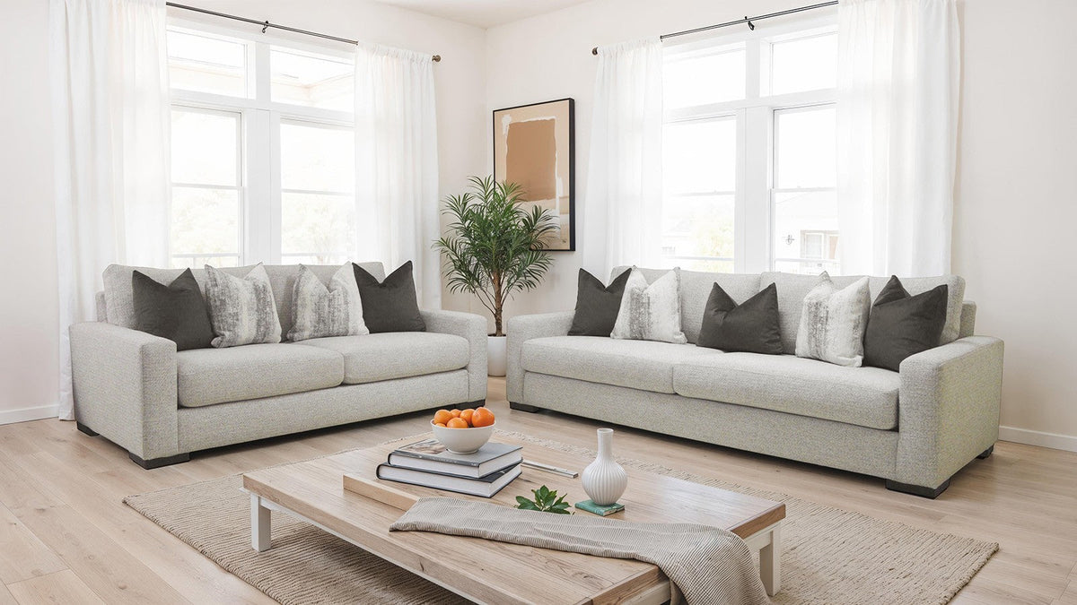 Romsey Light Gray Transitional Living Room Set