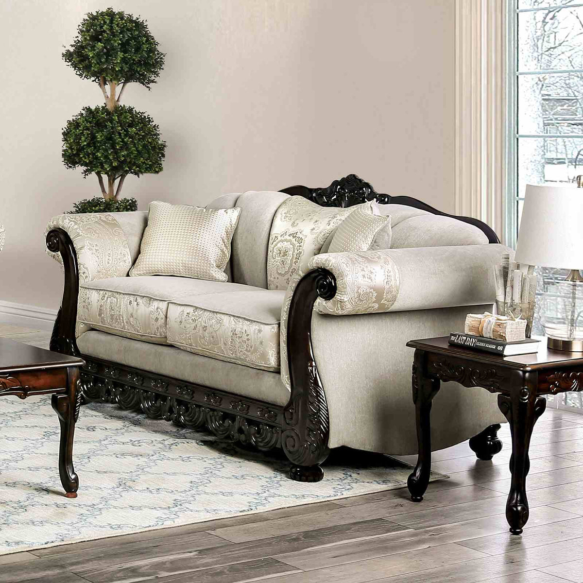 Newdale Ivory Traditional Living Room Set