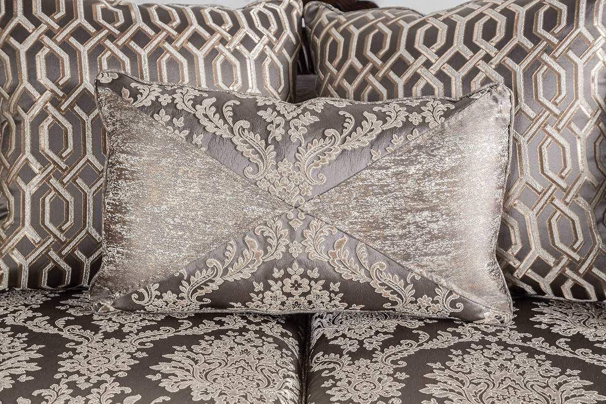Catalonia Beige/Dark Cherry Loveseat