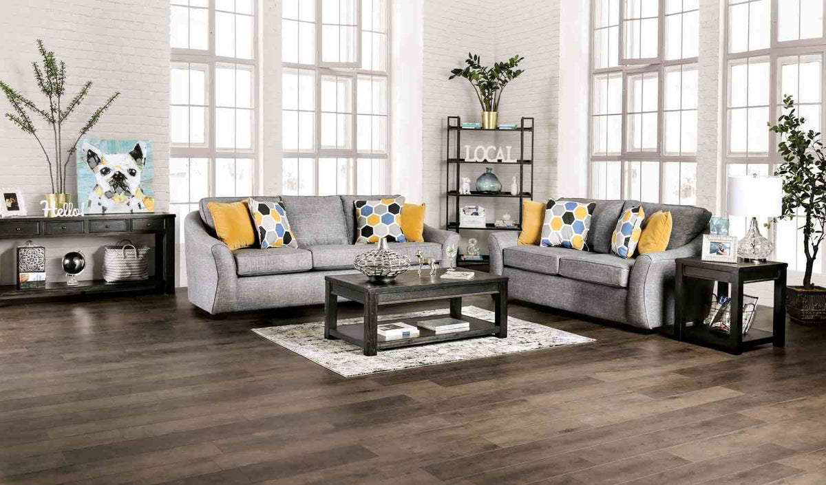 Jarrow Light Gray Transitional Living Room Set