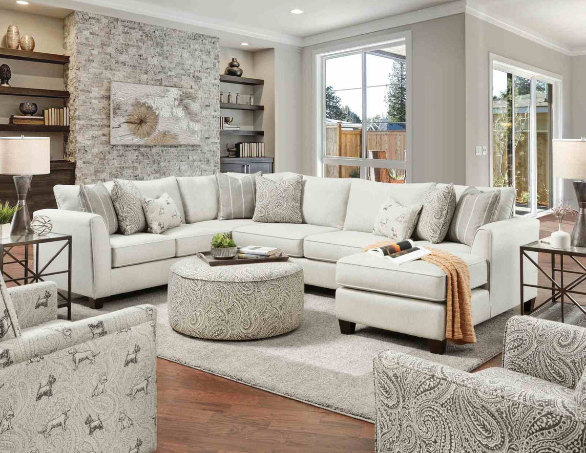 Pocklington Paisley Multi Ottoman