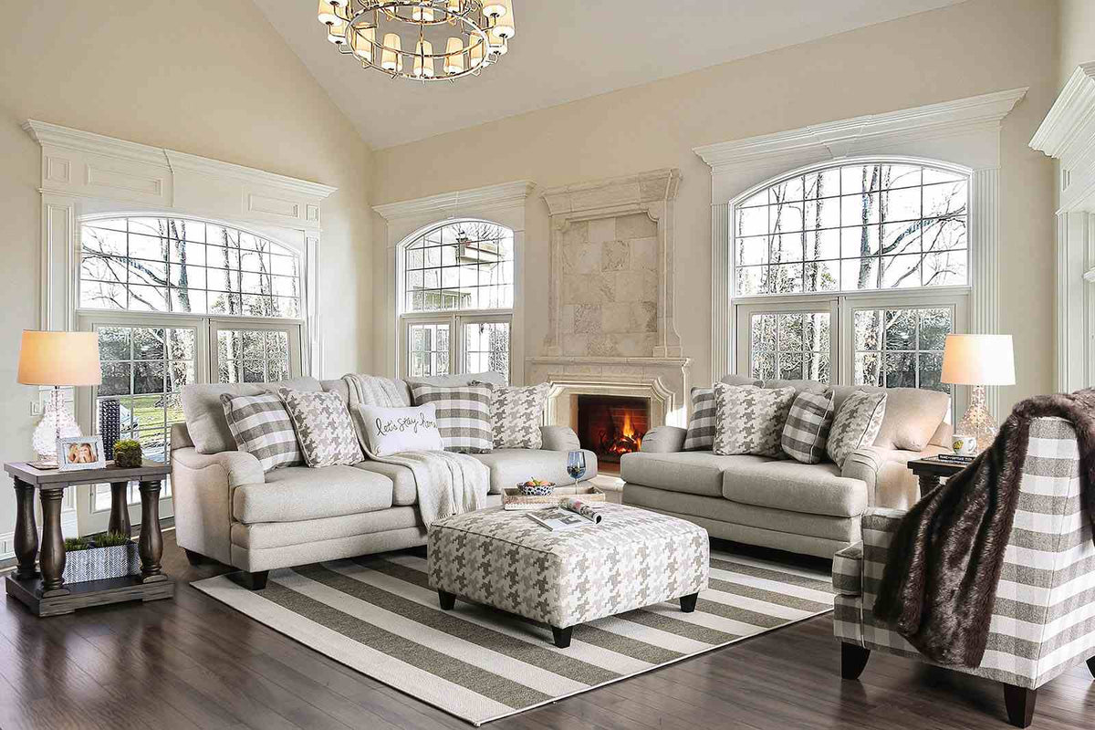 Christine Light Gray Loveseat