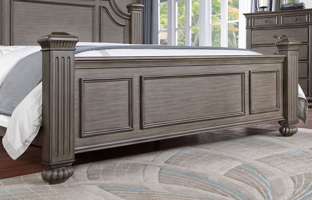 Syracuse Gray Traditional Bedroom Set