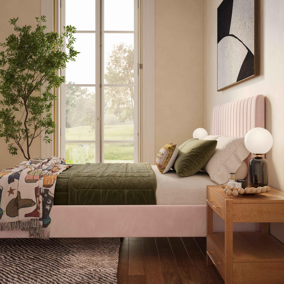 Angela Blush Bed in Full