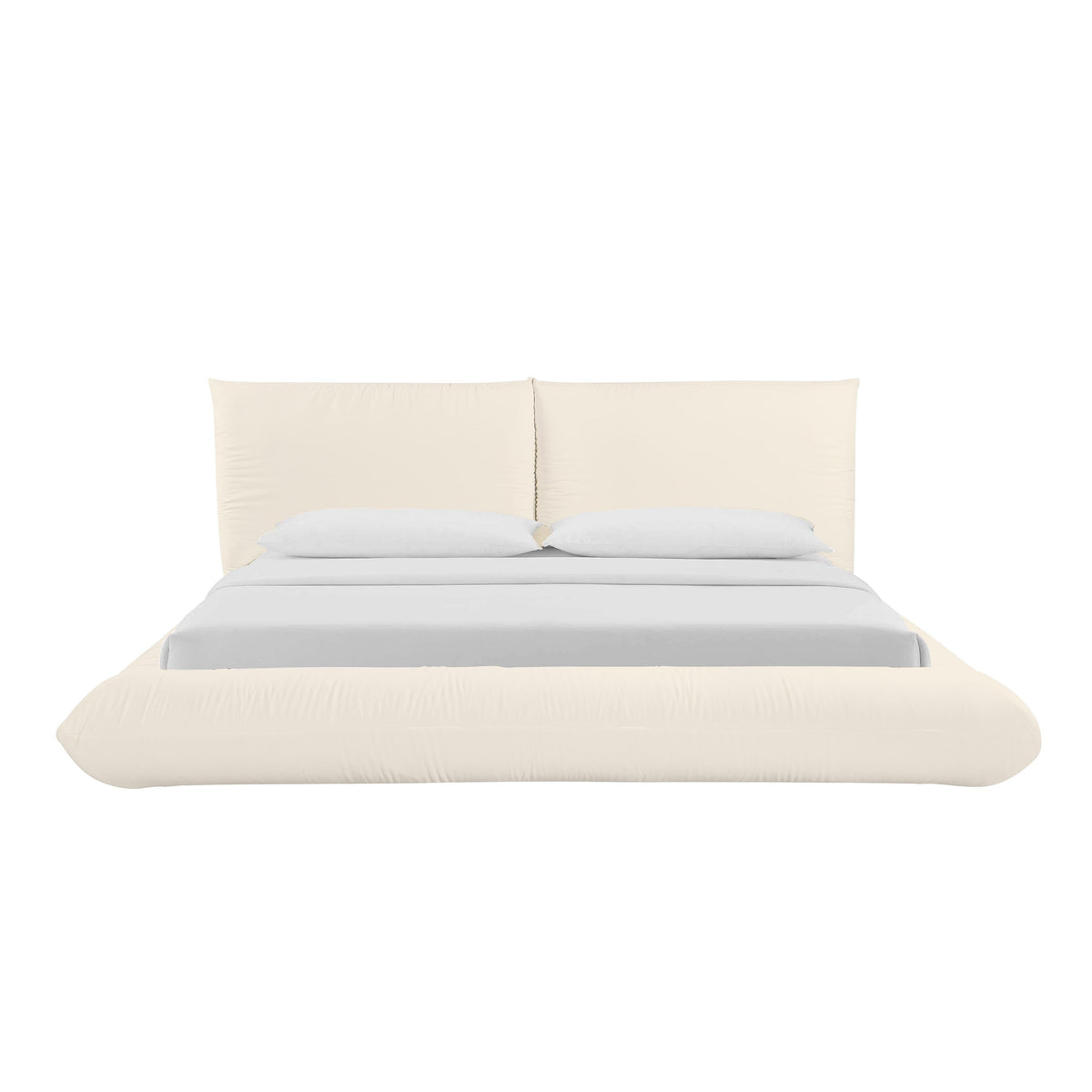 Romp Cream 100% Recycled Linen King Bed