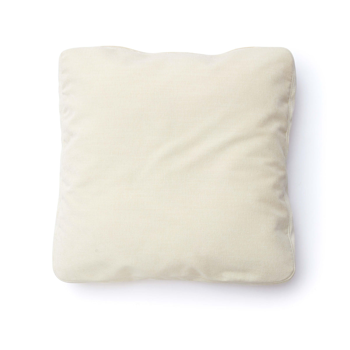 Tipsy Cream Chenille 20" x 20" Square Floppy Pillow