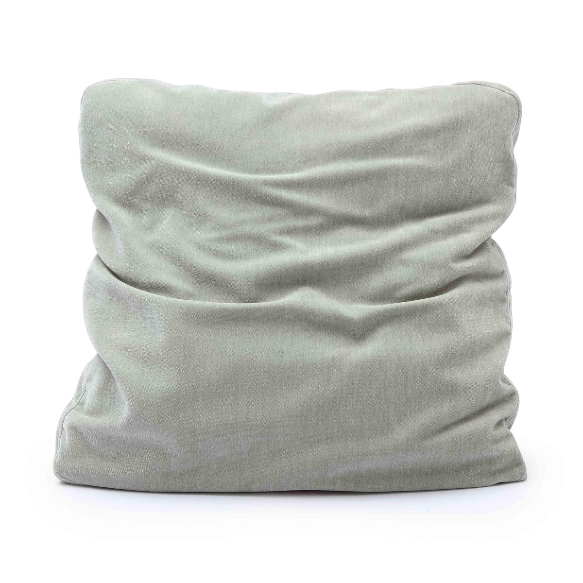 Tipsy Mint Green Upcycled Chenille 24" x 24" Square Floppy Pillow