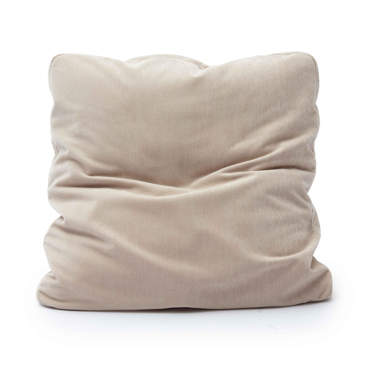 Tipsy Taupe Upcycle Chenille 24" x 24" Square Floppy Pillow