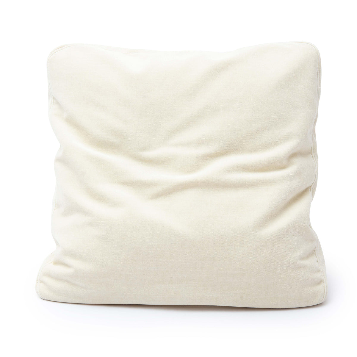 Tipsy Cream Chenille 24" x 24" Square Floppy Pillow