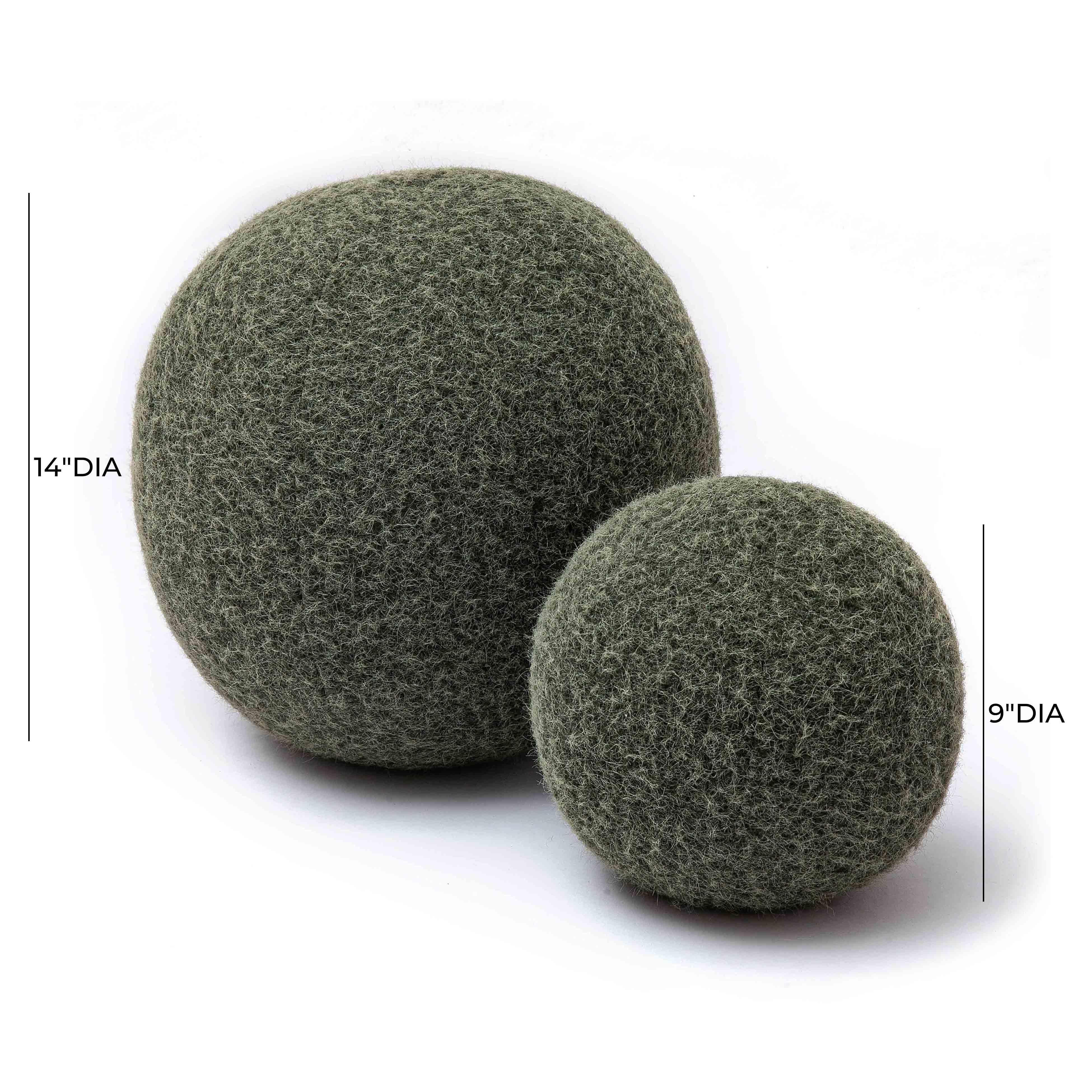 Boba Green Long Mohair 9" Pillow