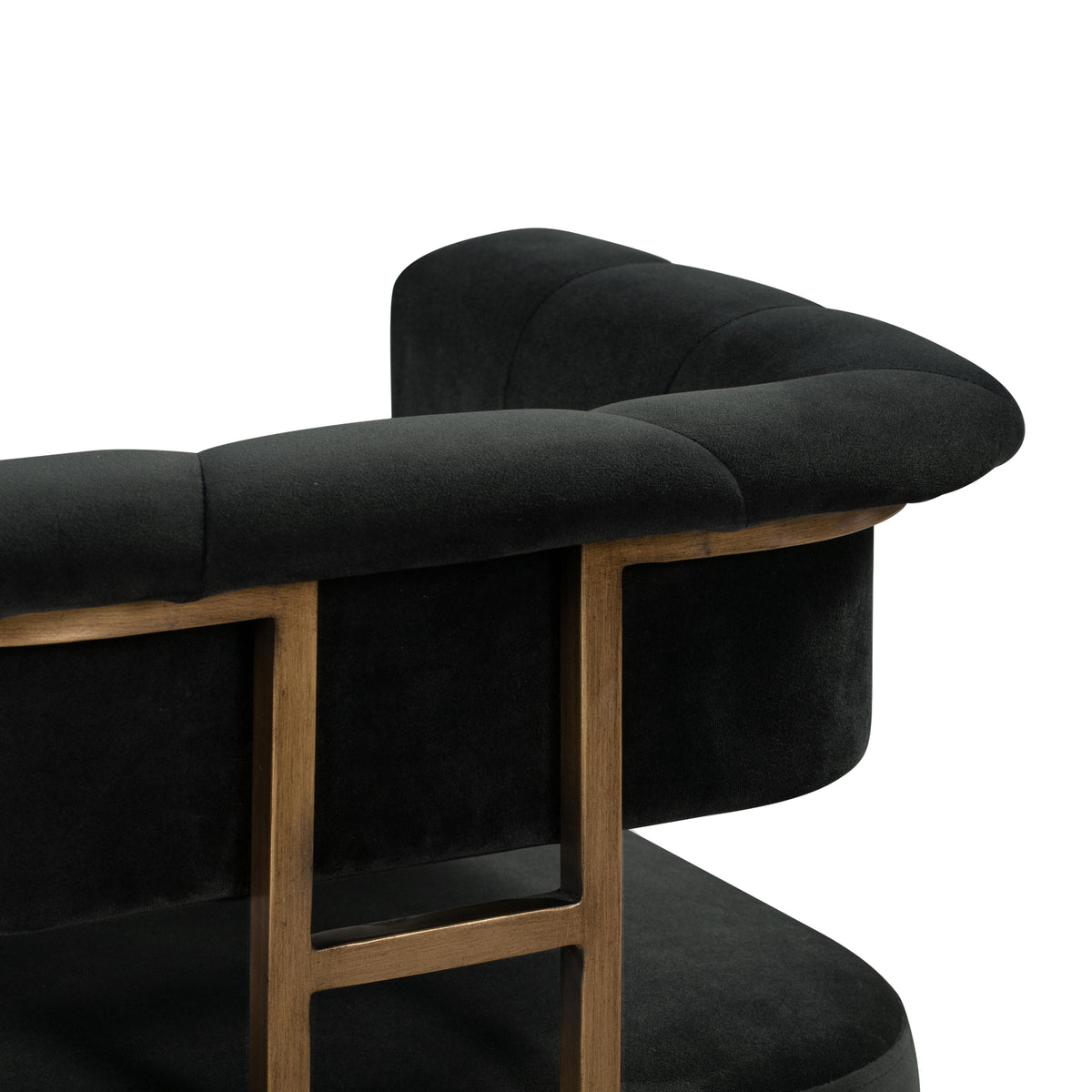Astrid Grey Velvet Bar Stool - UK