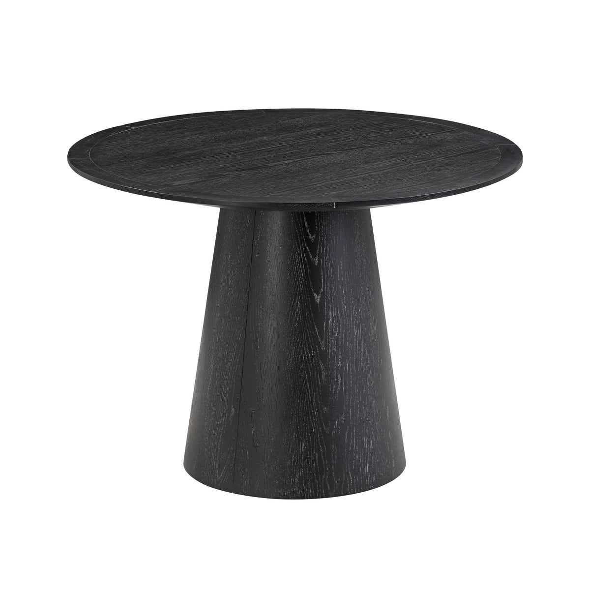 Sahara Black Oak Round Dining Table - UK