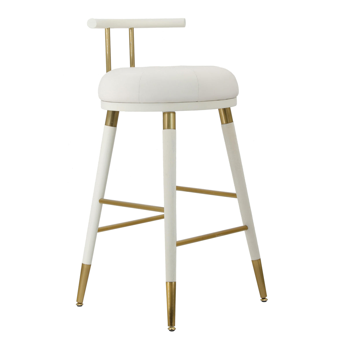 Juniper White Vegan Leather Counter Stool - UK