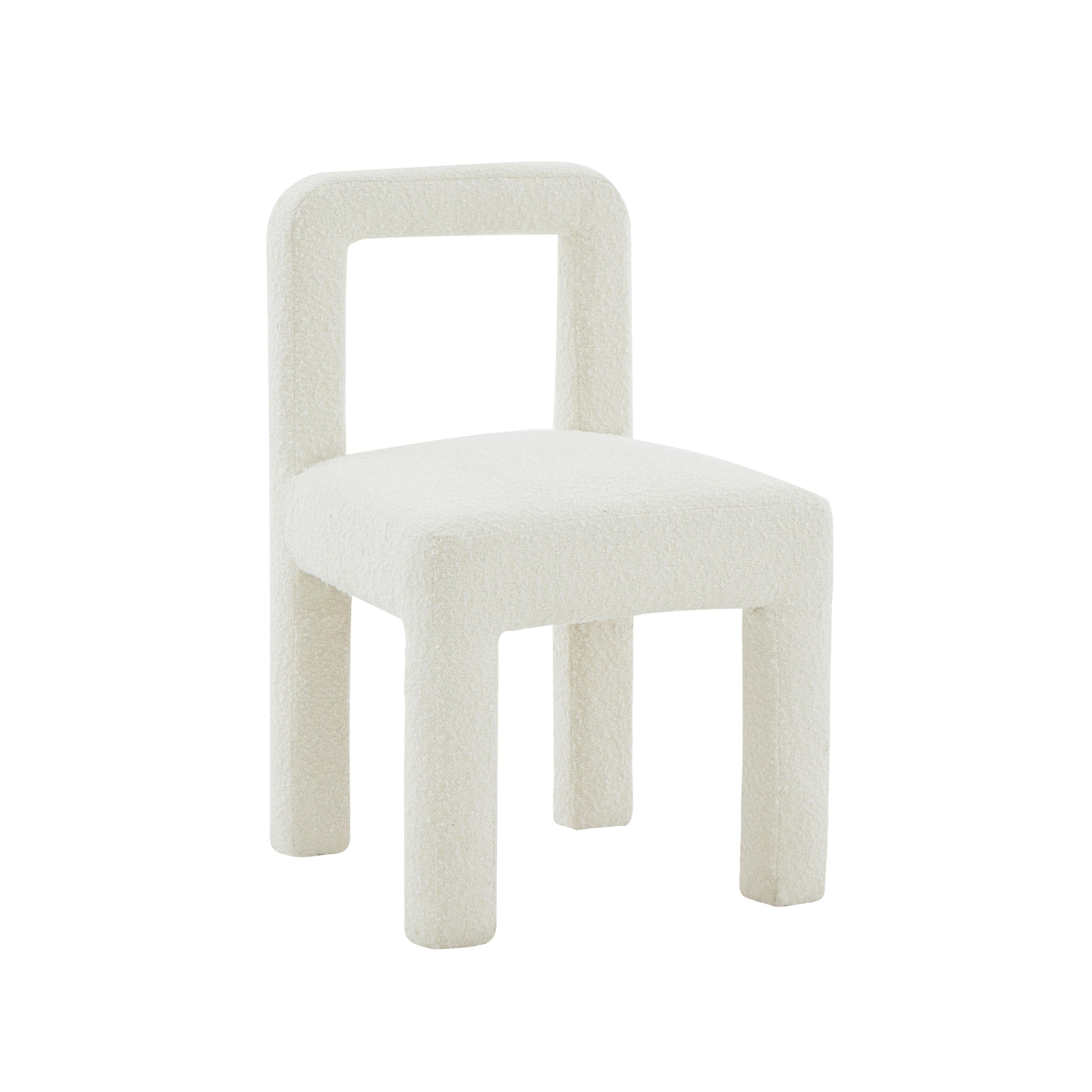 Hazel Cream Boucle Dining Chair - UK