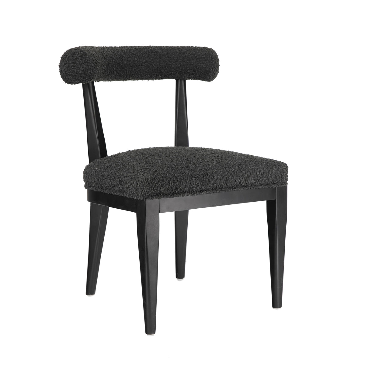 Palla Black Boucle Dining Chair - UK