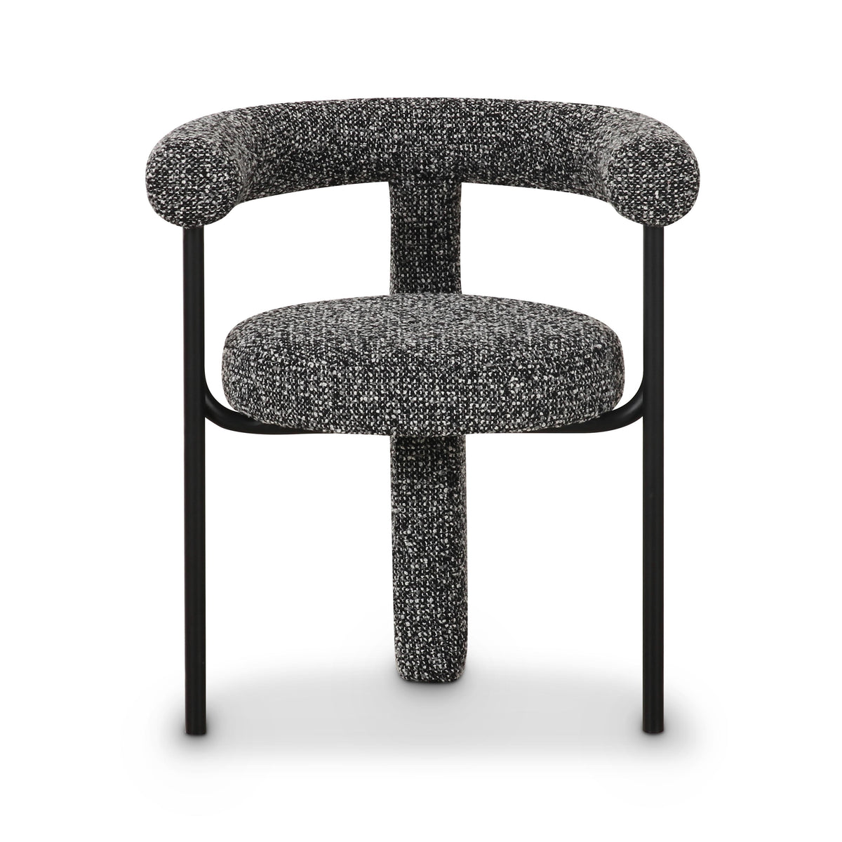 Synn Black Performance Boucle Dining Chair