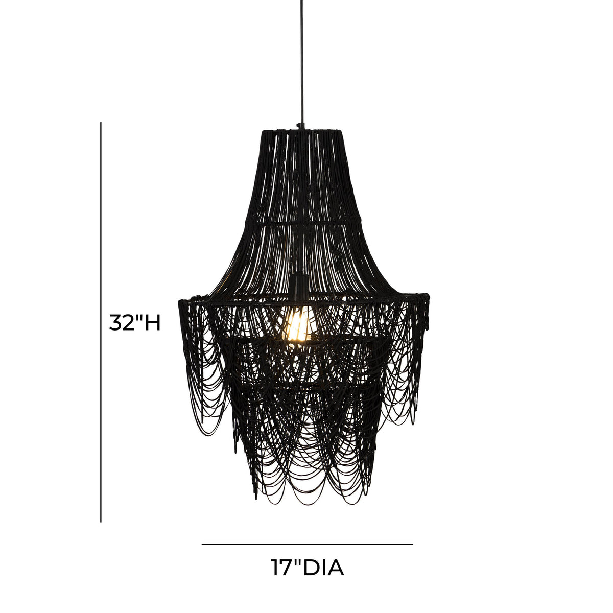 Raipur Black Pendant