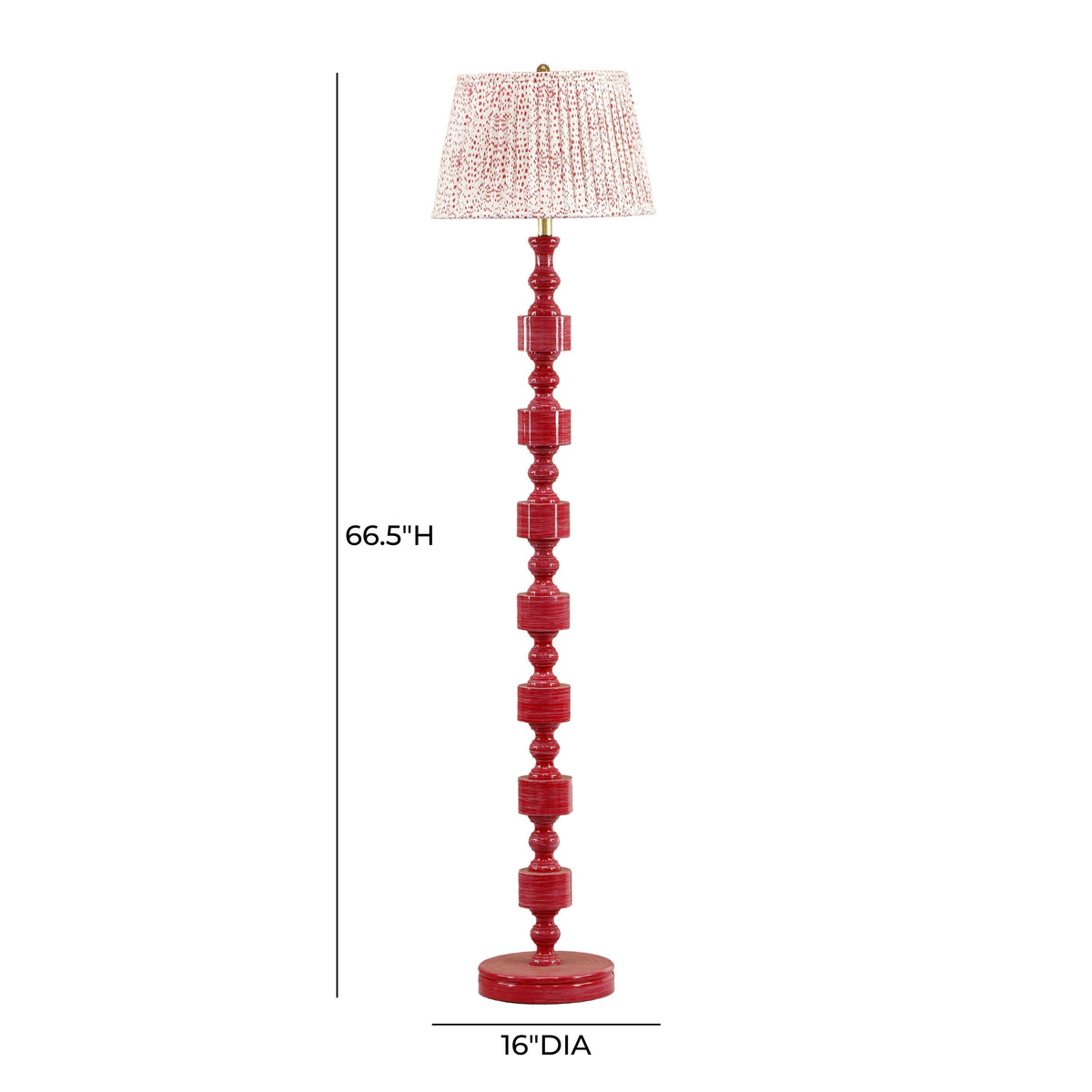 Peggy Pink Spotted Floor Lamp