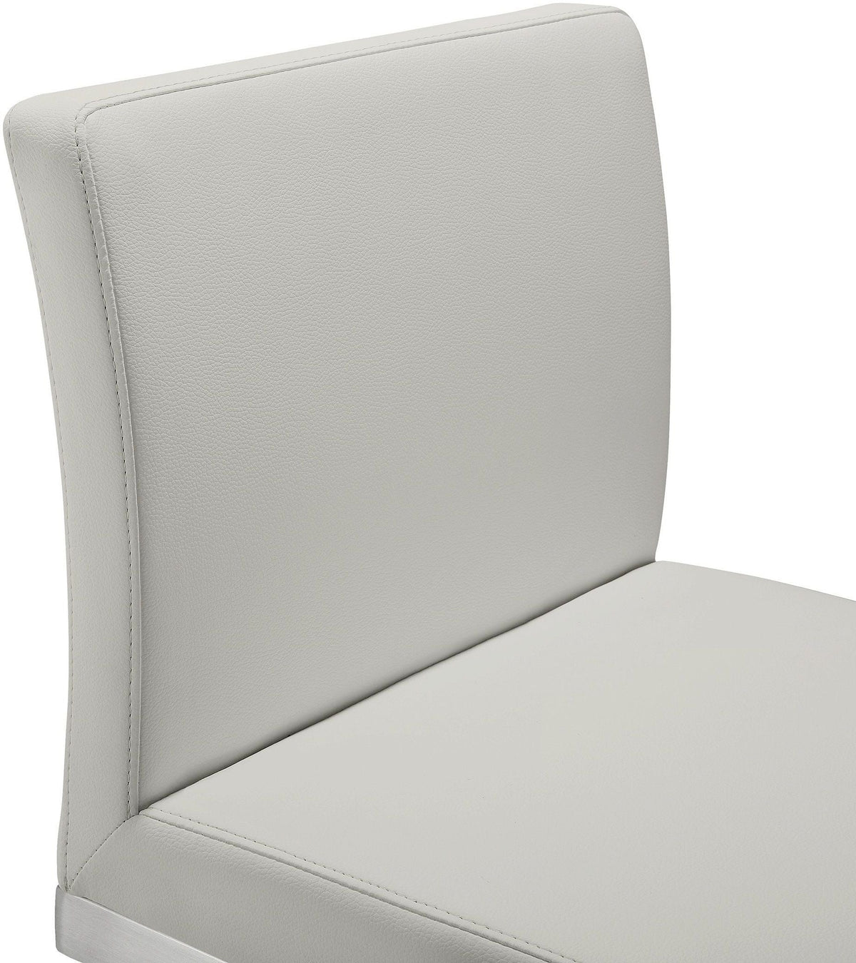 Parma Light Grey Stainless Steel Counter Stool - Set of 2 - UK