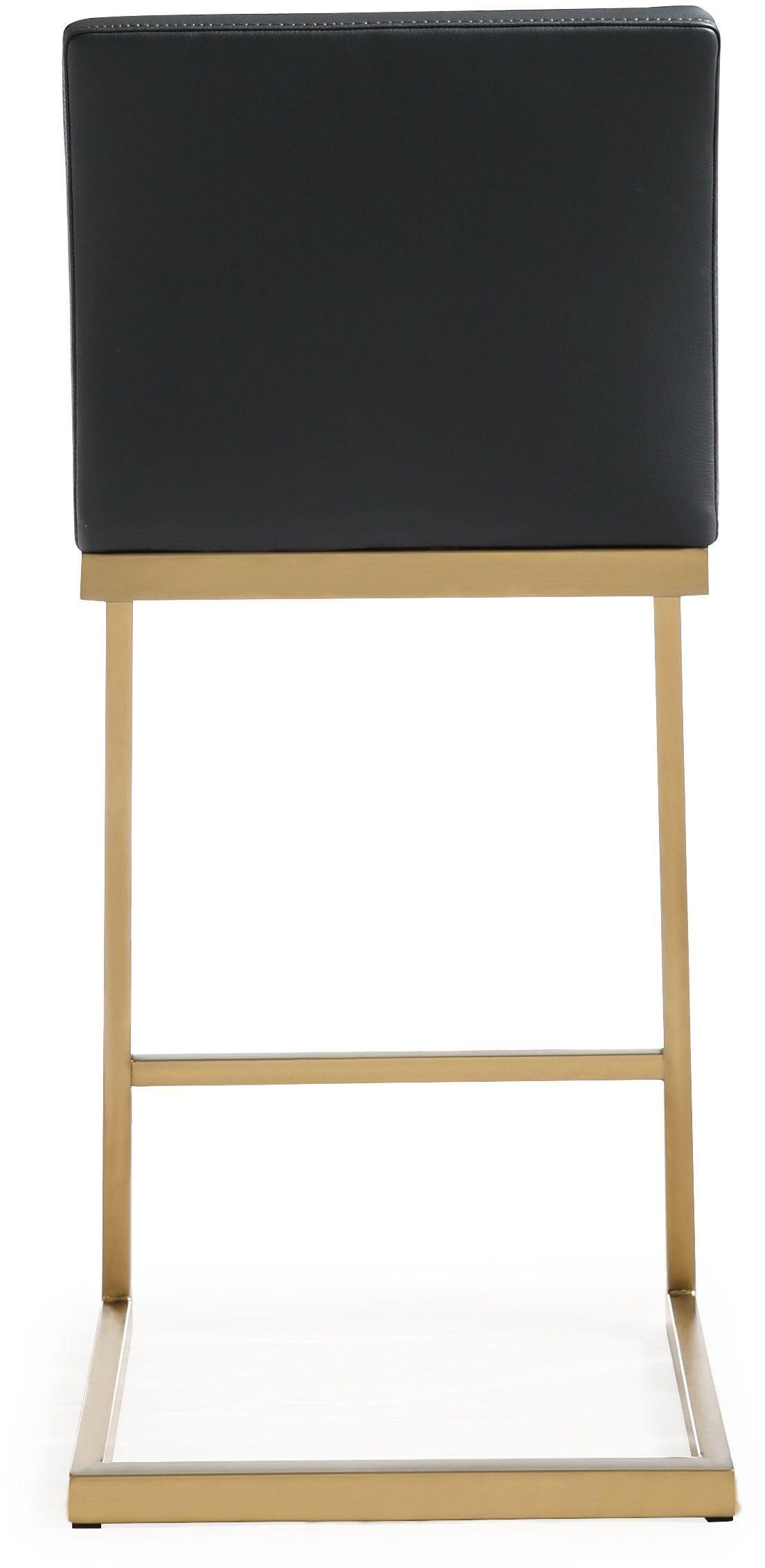 Parma Black Gold Steel Counter Stool - Set of 2 - UK