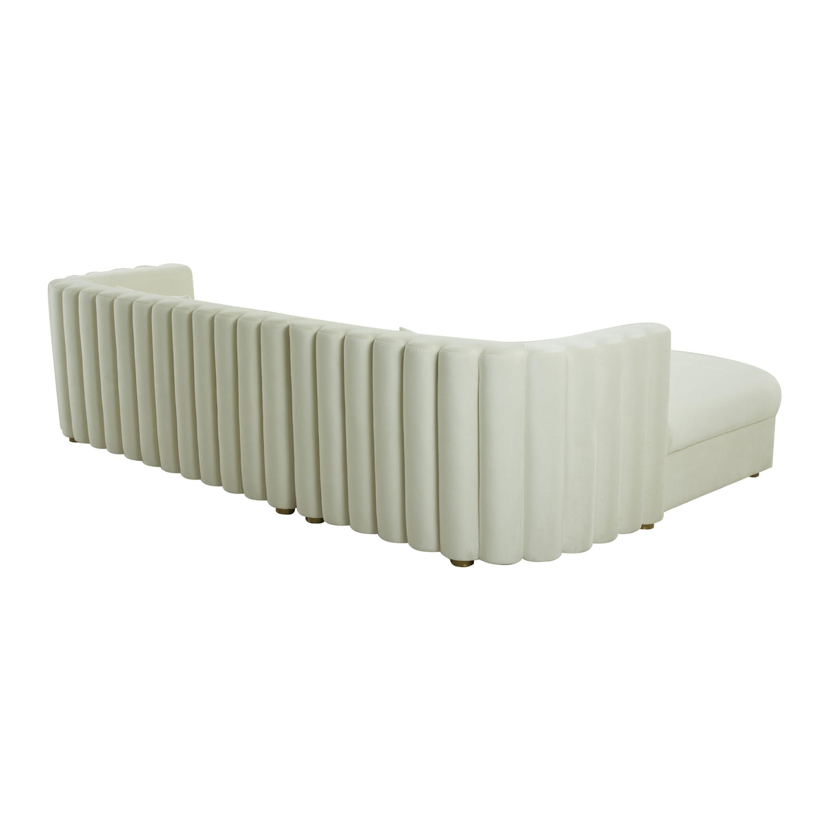 Callie Cream Velvet Sectional
