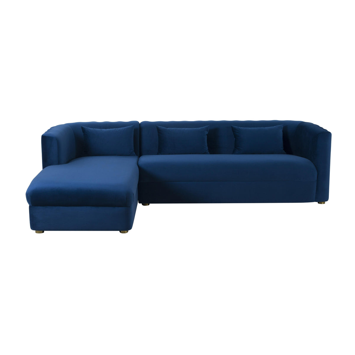 Callie Navy Velvet Sectional