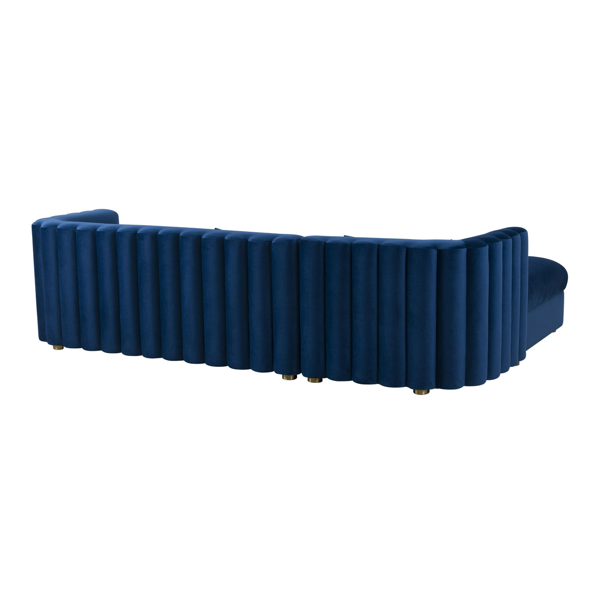 Callie Navy Velvet Sectional
