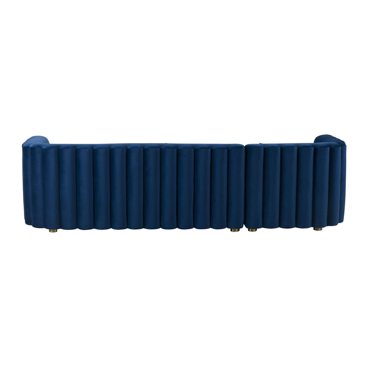 Callie Navy Velvet Sectional