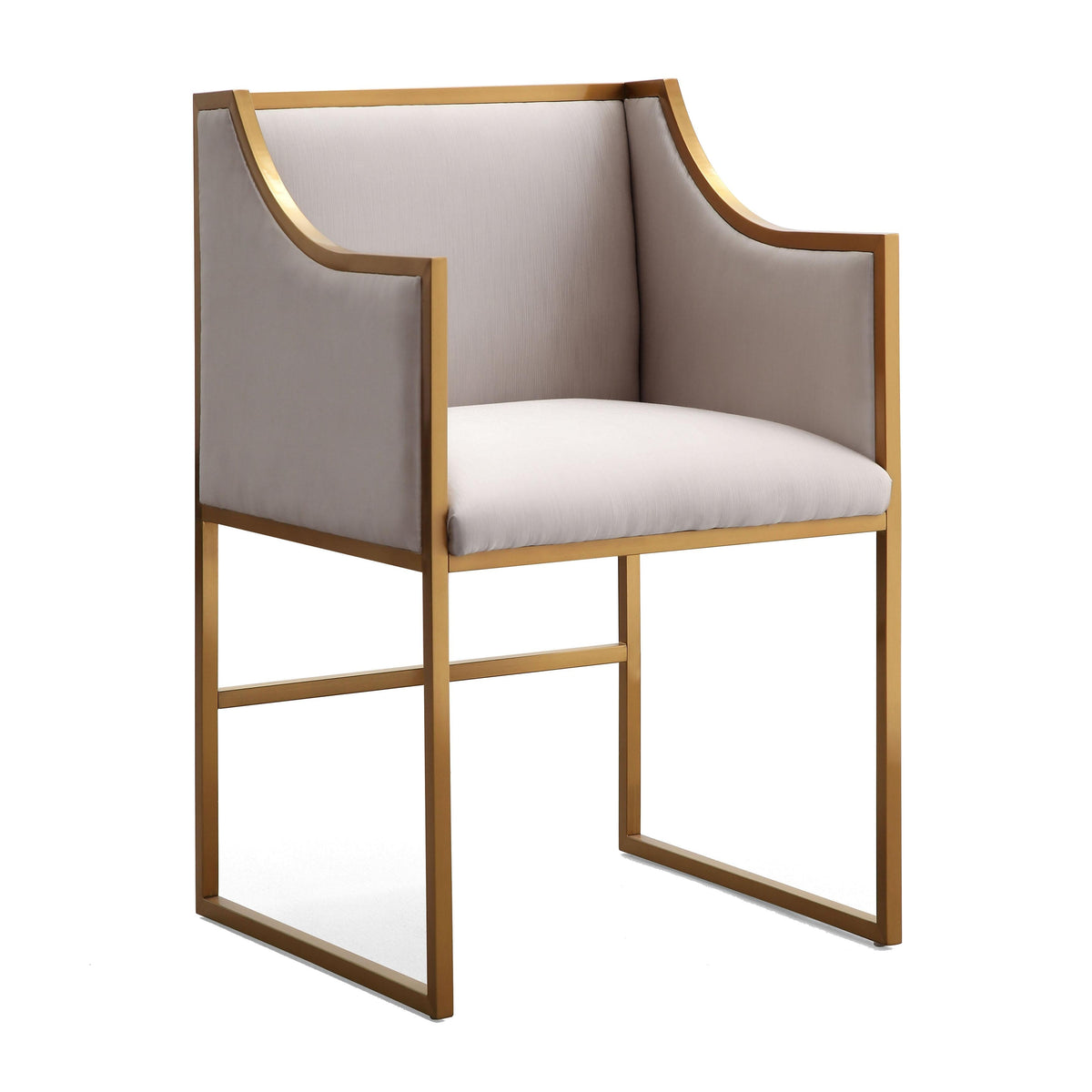 Atara Cream Velvet Gold Chair