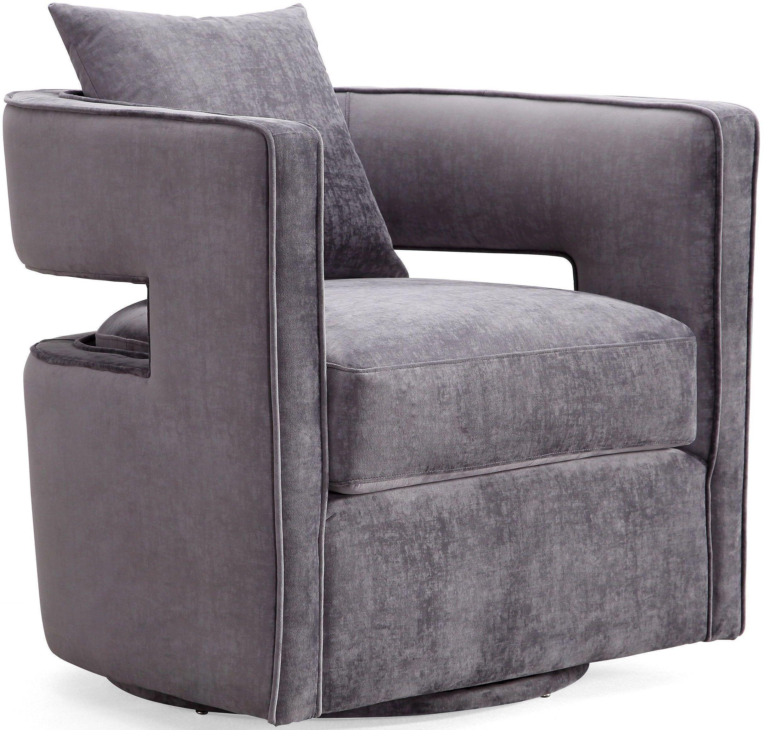 Kennedy Grey Swivel Chair - UK