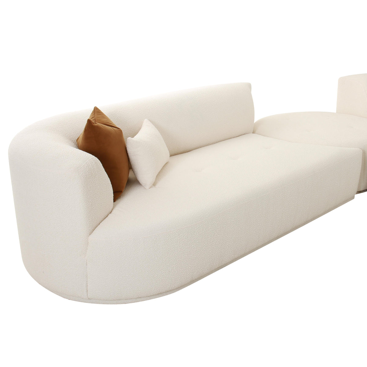 Fickle Cream Boucle Modular Sectional