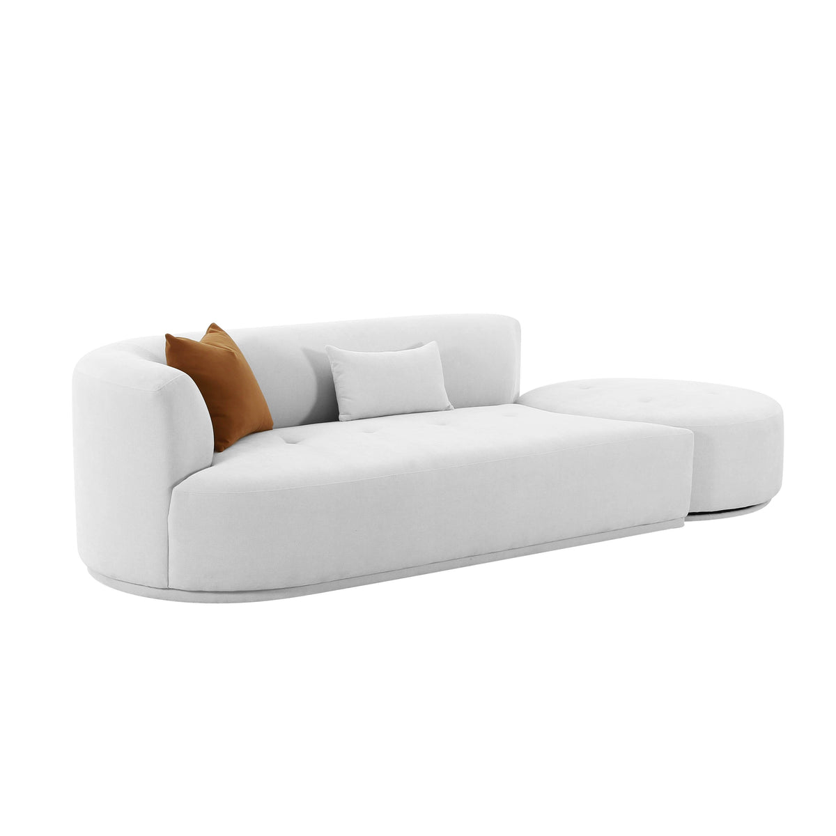 Fickle Grey Velvet Modular Sofa