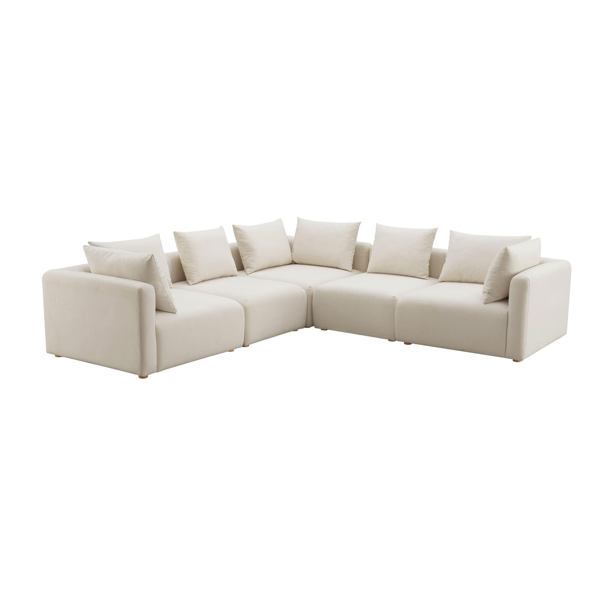 Hangover Cream Performance Linen Modular Sectional