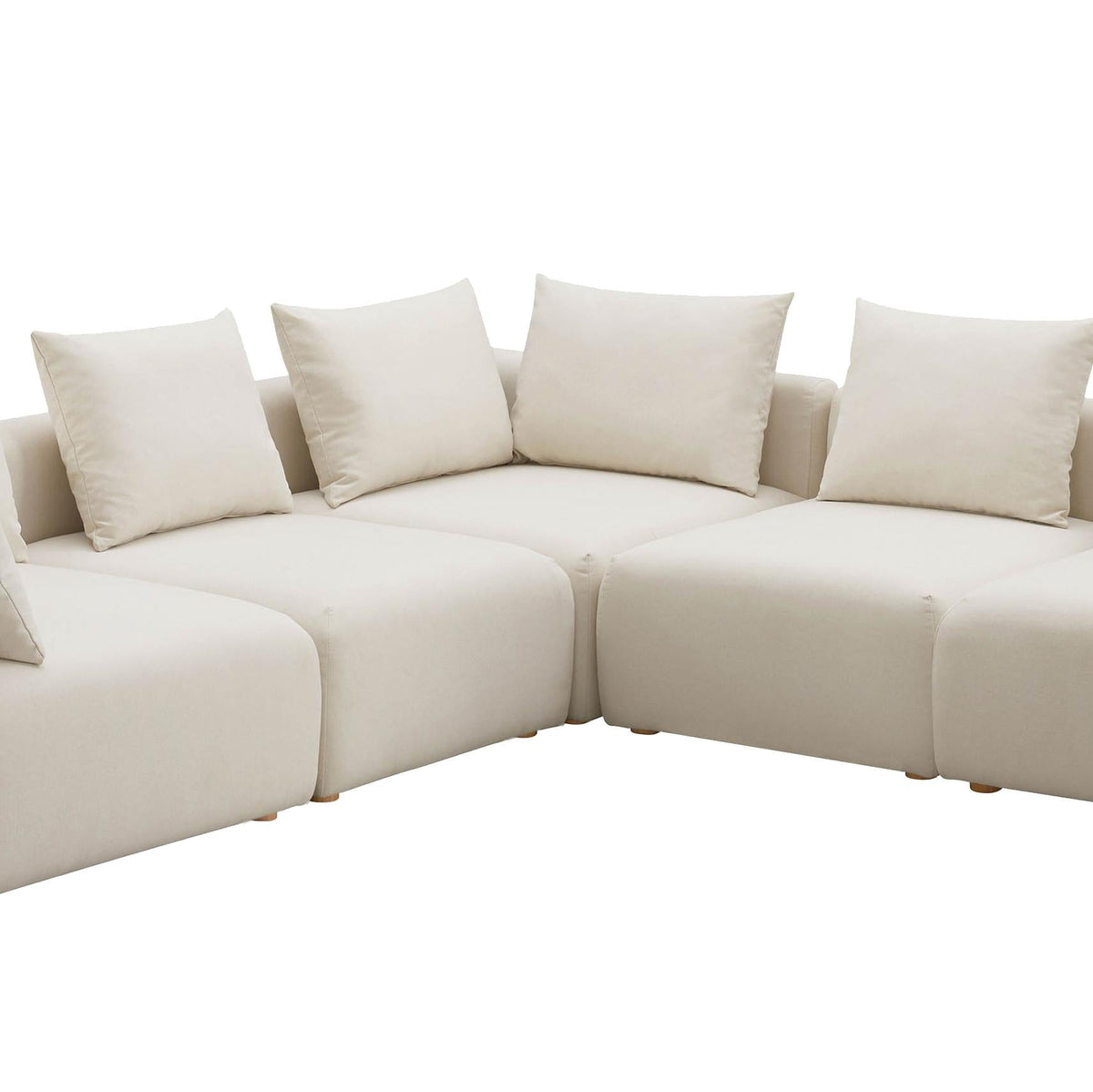 Hangover Cream Performance Linen Modular Sectional