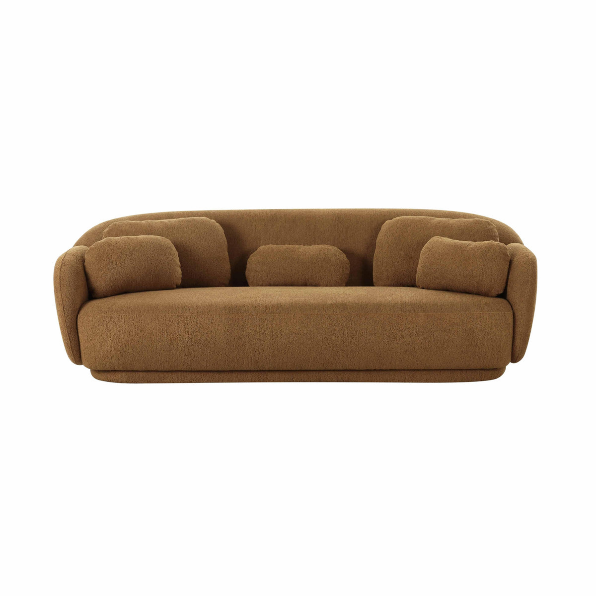 Misty Brown Boucle Modular Sectional