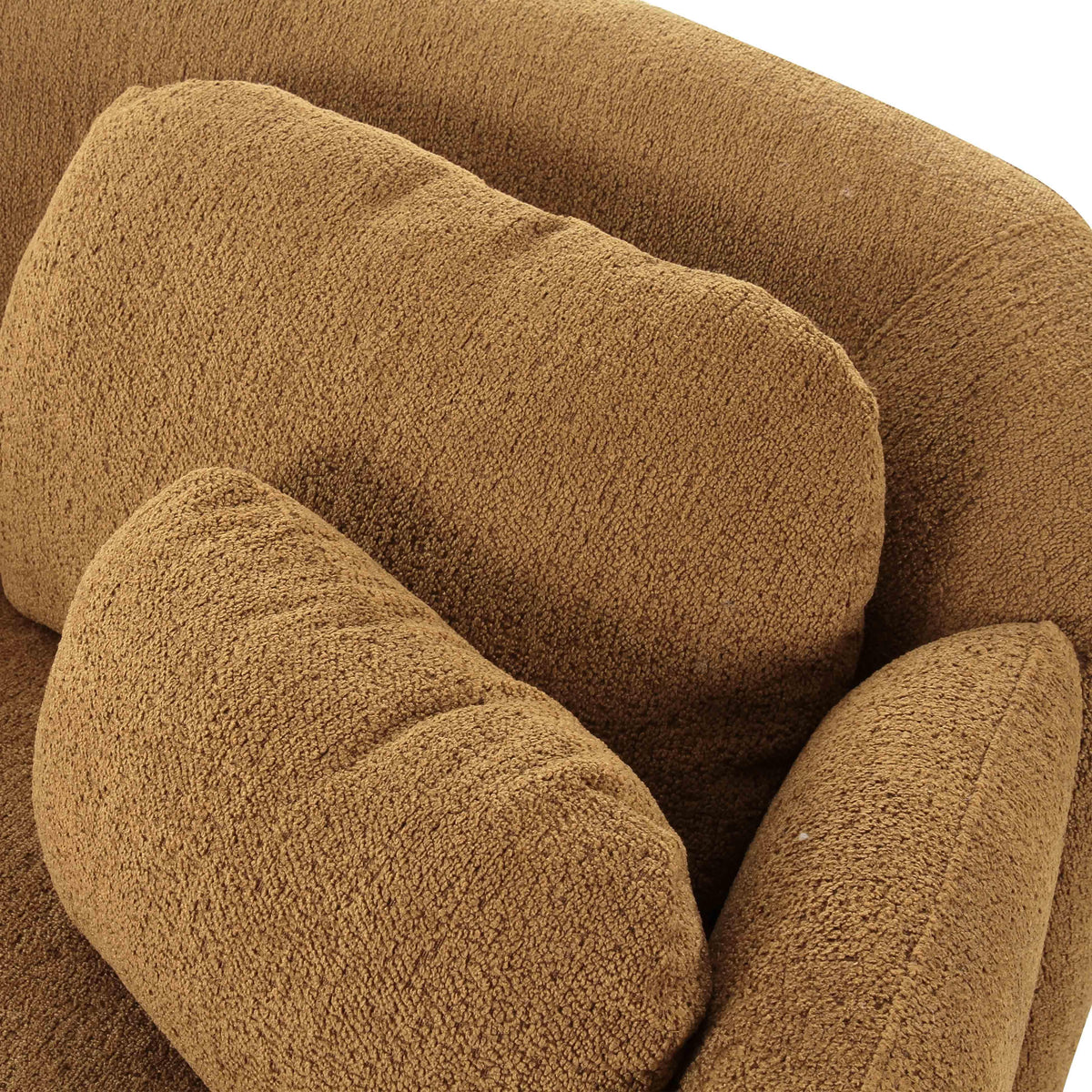 Misty Brown Boucle Modular Sectional