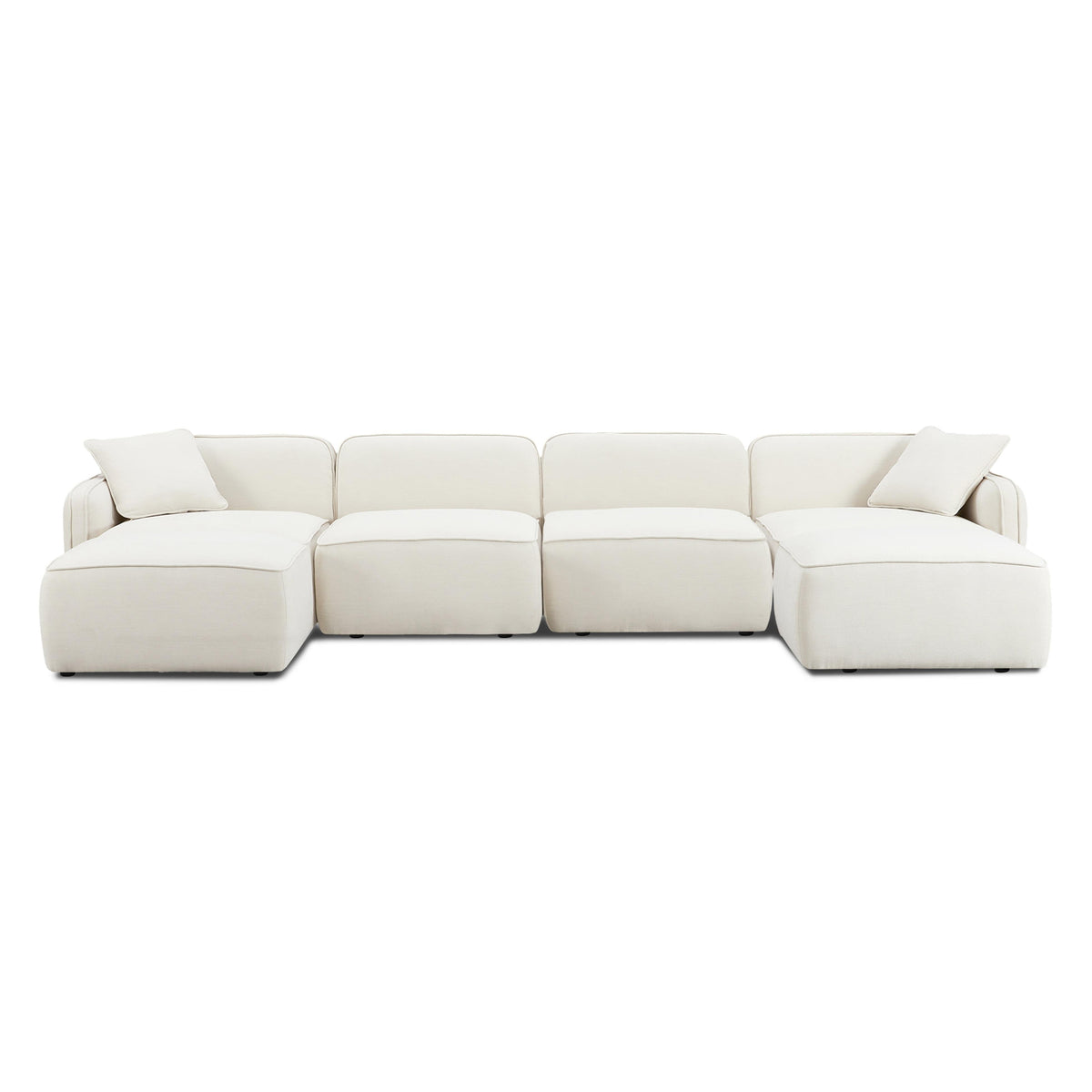 Travie Sand Linen Modular Sectional