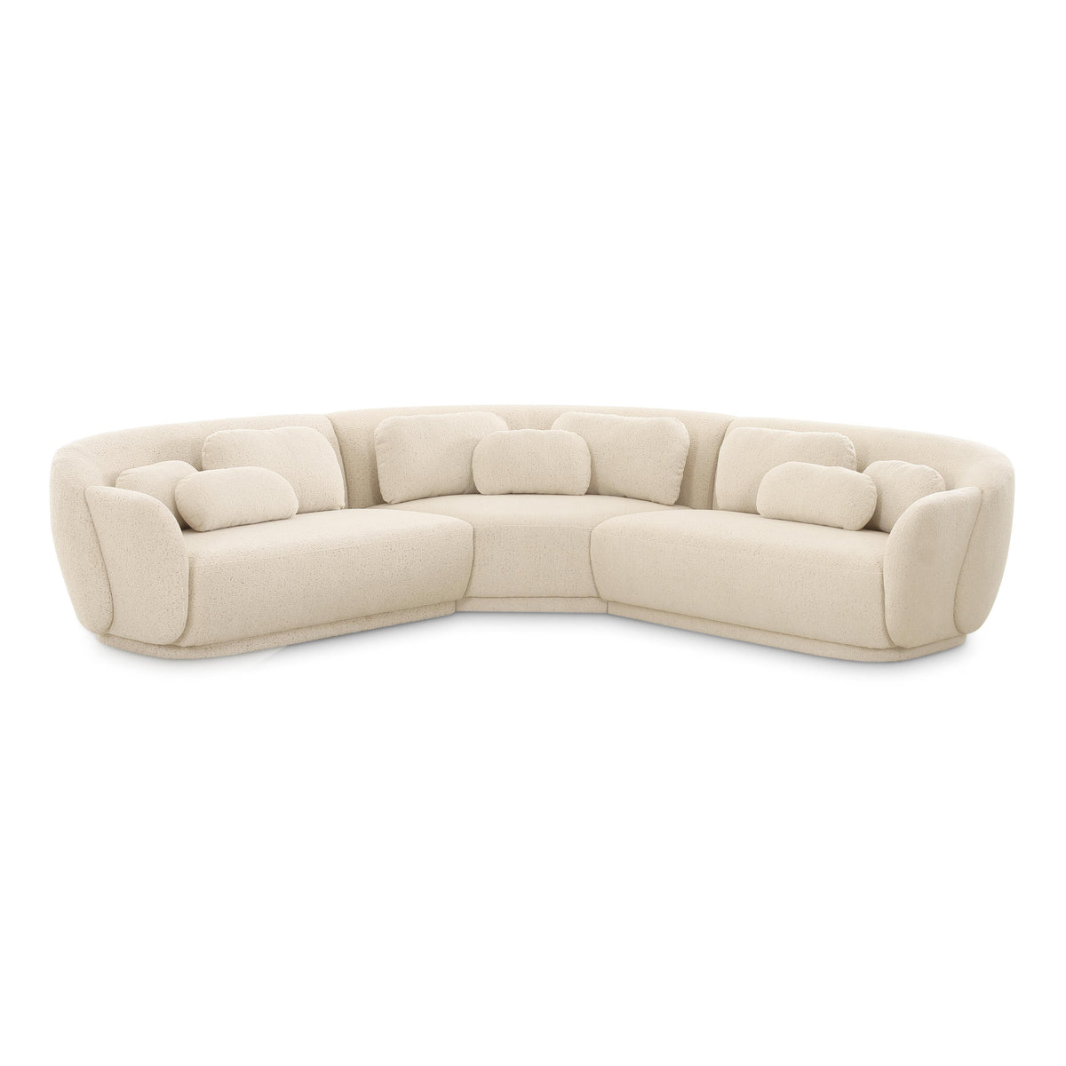 Misty Cream Boucle Modular Sectional