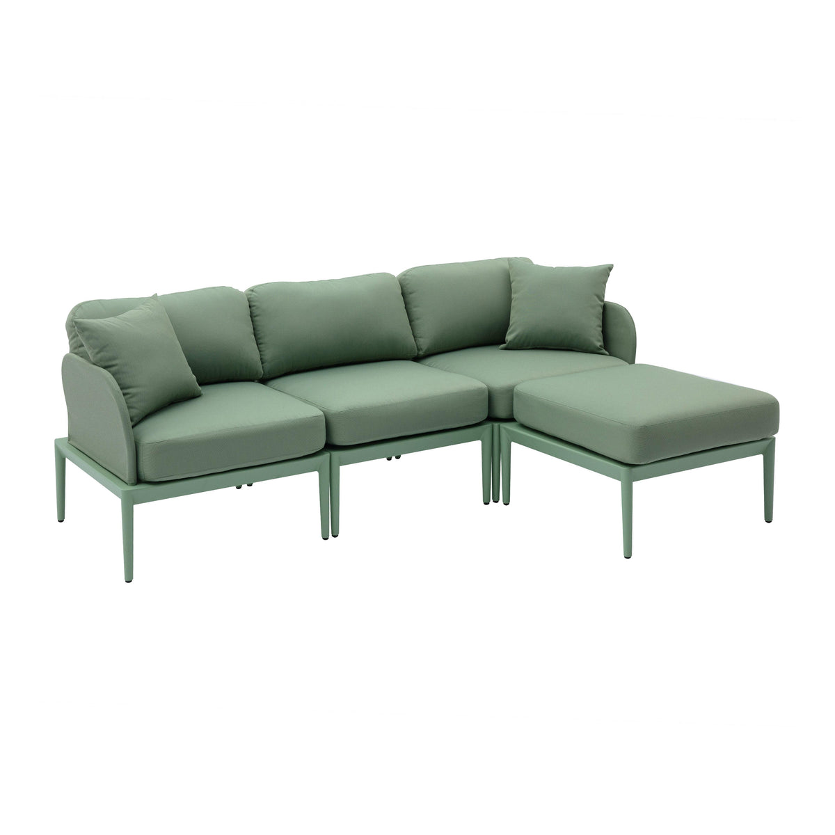 Kapri Moss Green Outdoor Sectional