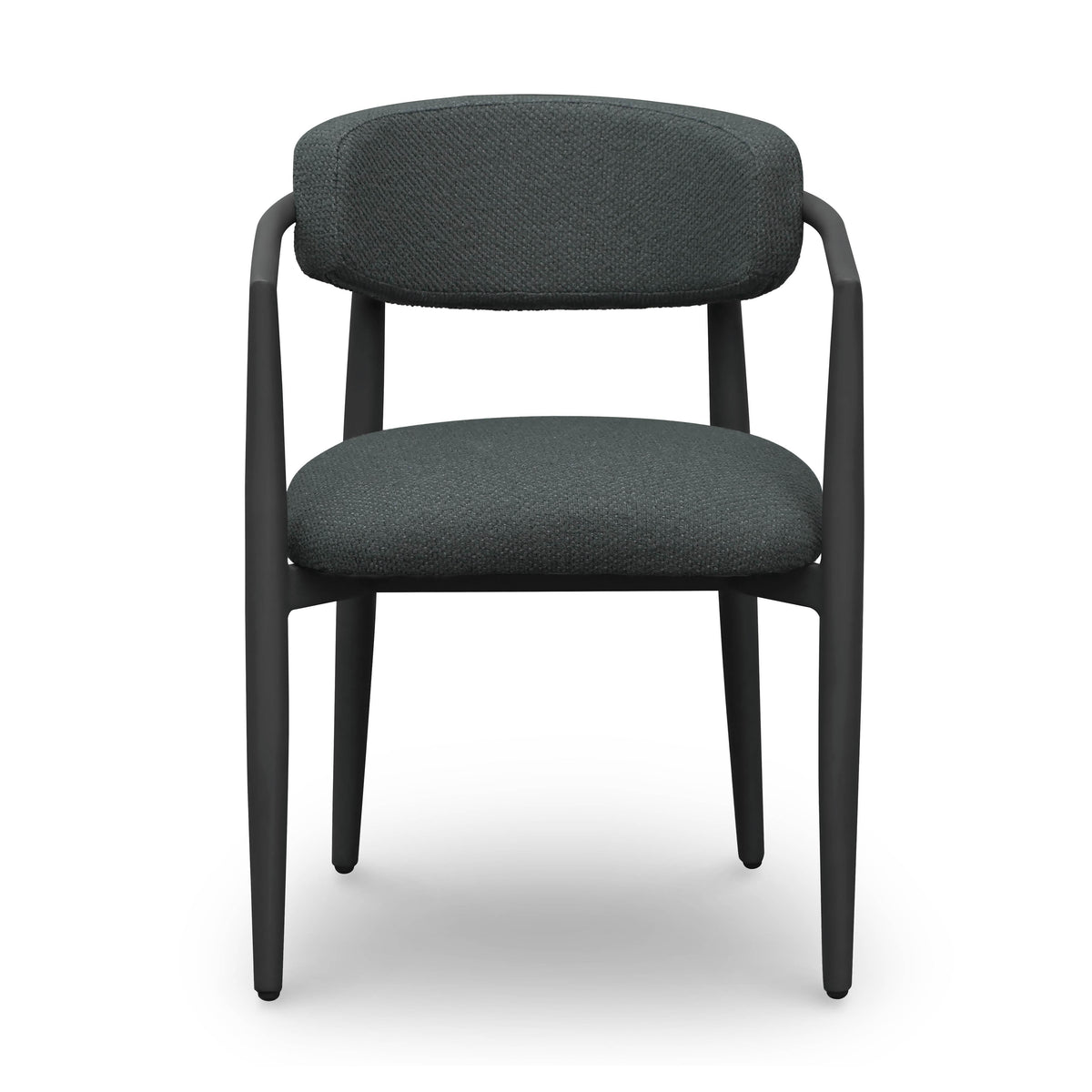 Annika Black Textured Outdoor Dining Arm Chair