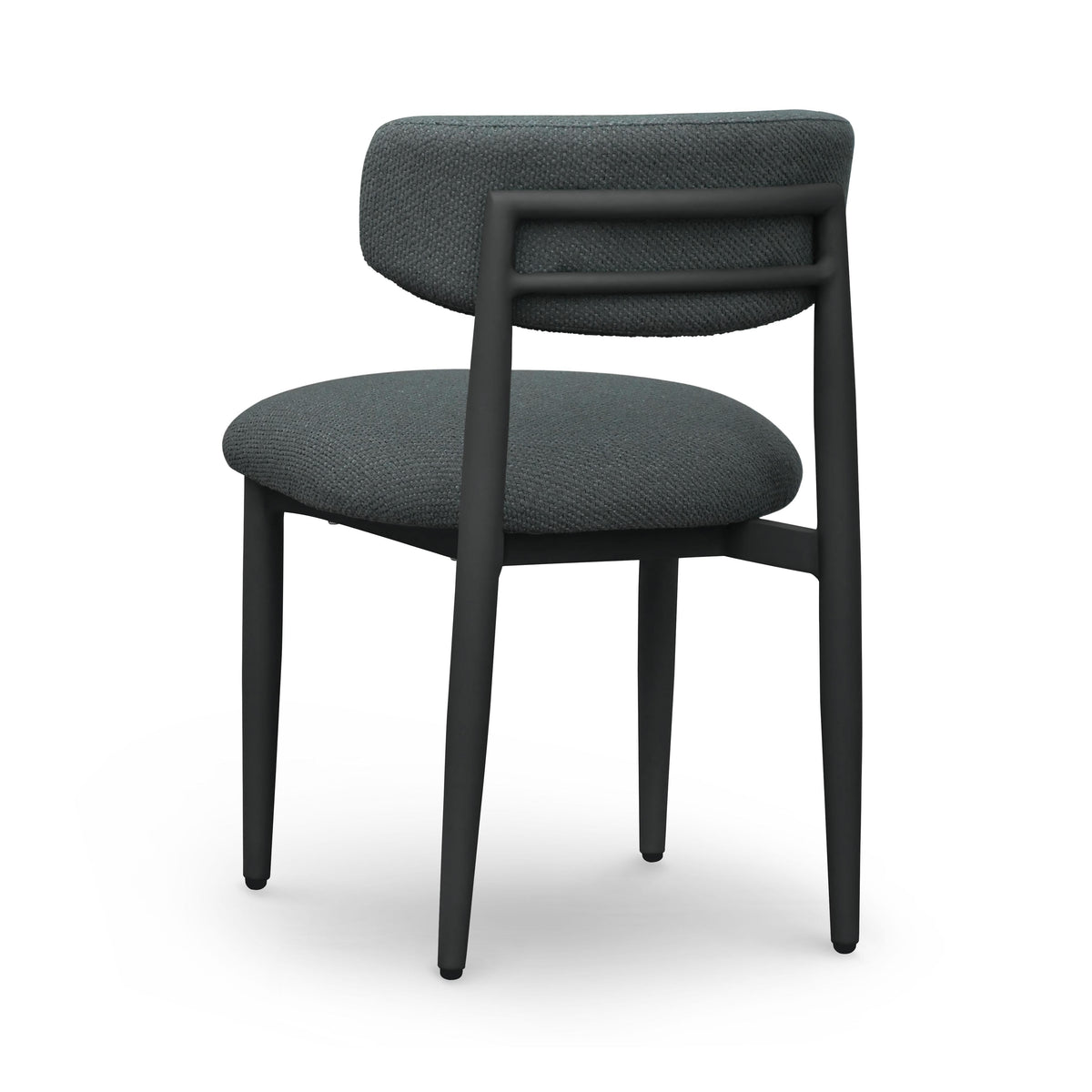 Annika Black Textured Outdoor Dining Side Chair